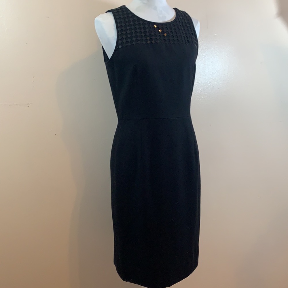 Banana Republic Little Black Wool Dress